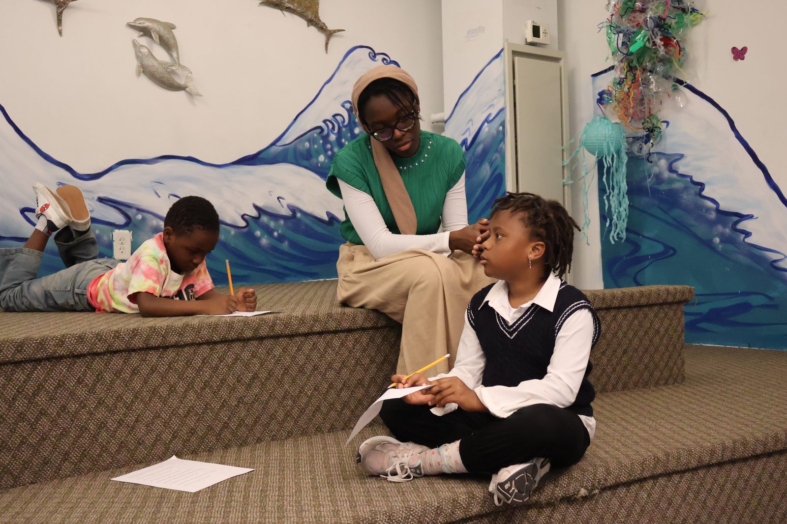 Artistic Coach leading a youth music and recording session